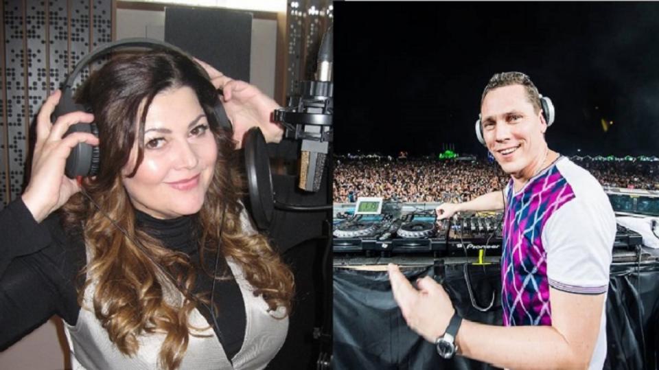 Ilona Csáková a DJ Tiesto